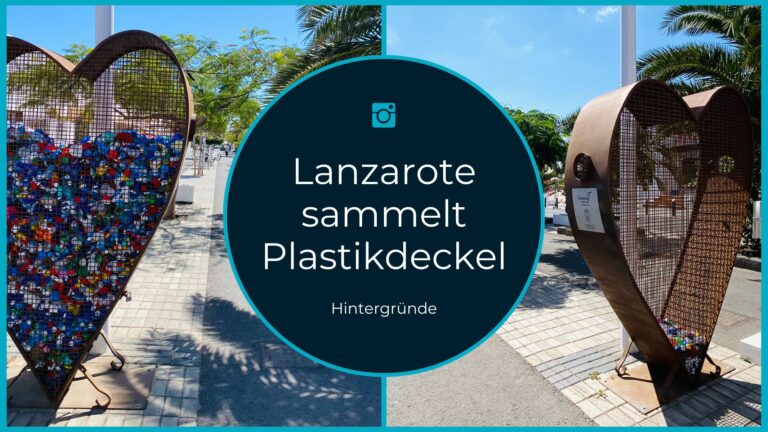 Playa Honda Sammelstelle fuer Plastikdeckel Eisenherz