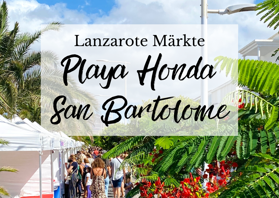 Lanzarote Markt Fussgaenger zone playa honda