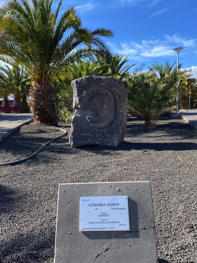 Vulkan Stein Skulptur Puerto del Carmen