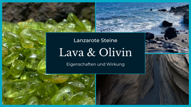 Lanzarote Olivin Steine Lava Steine schwarzer Sand Strand