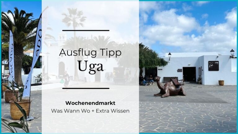 Uga Lanzarote Platz mit Kamel Statue